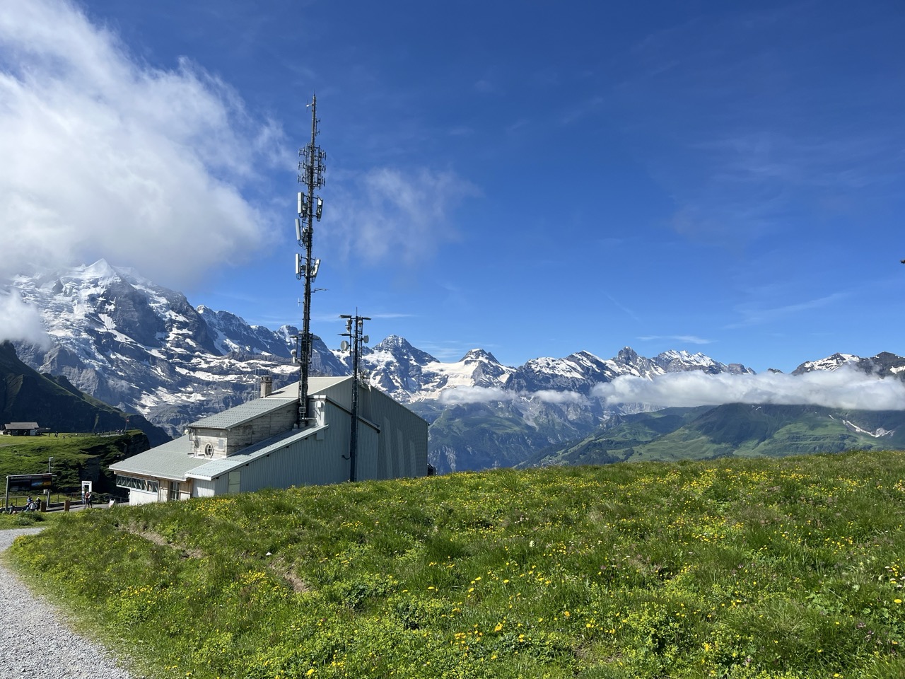 view at Jungfrau from Wengen