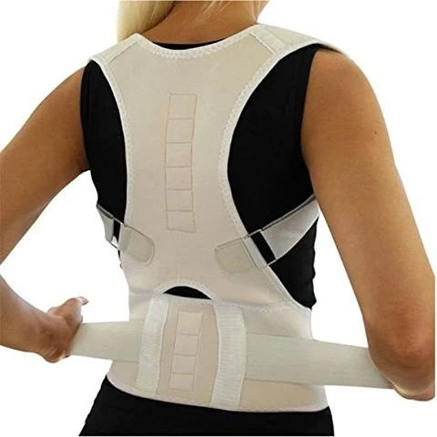 Correcteur de posture dos magnétique ajustable, soulage les douleurs dorsales