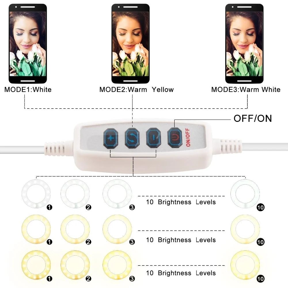 selfie cercle d eclairage led 5