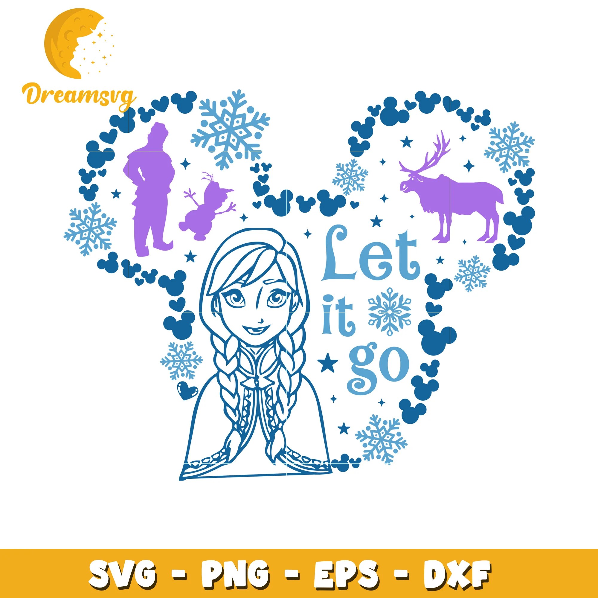 Frozen Let It Go Svg Cut File Dreamsvg Store