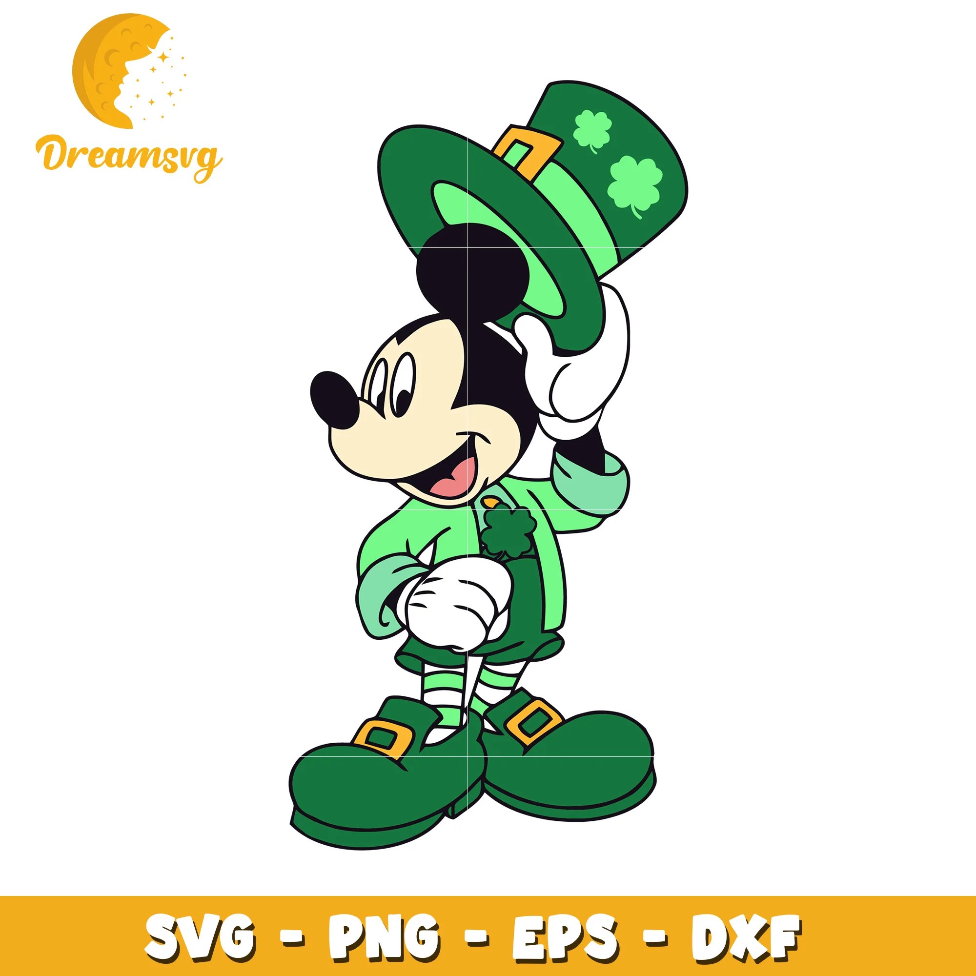 Mickey Mouse St Patricks Day Svg Cut File Dreamsvg Store