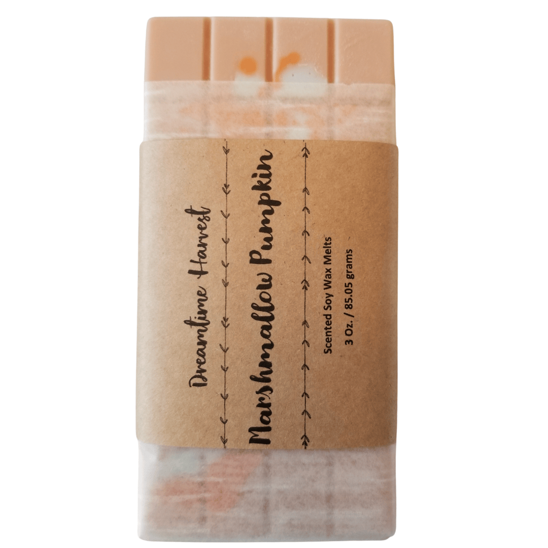 display marshmallow pumpkin wax snap