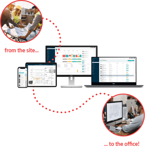 From the site... to the office!