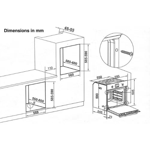 FM6113T Built-in Multifunction Oven