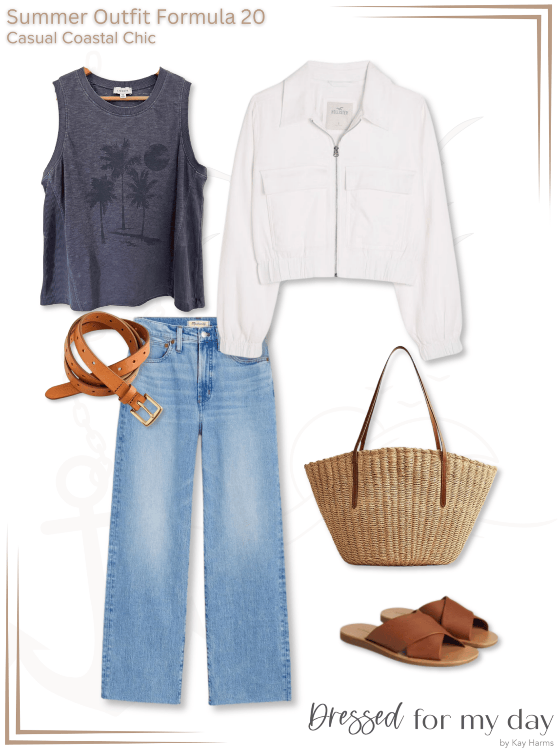 Ultimate casual coastal chic capsule wardrobe