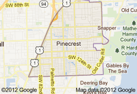 Pinecrest Florida Map Pinecrest 