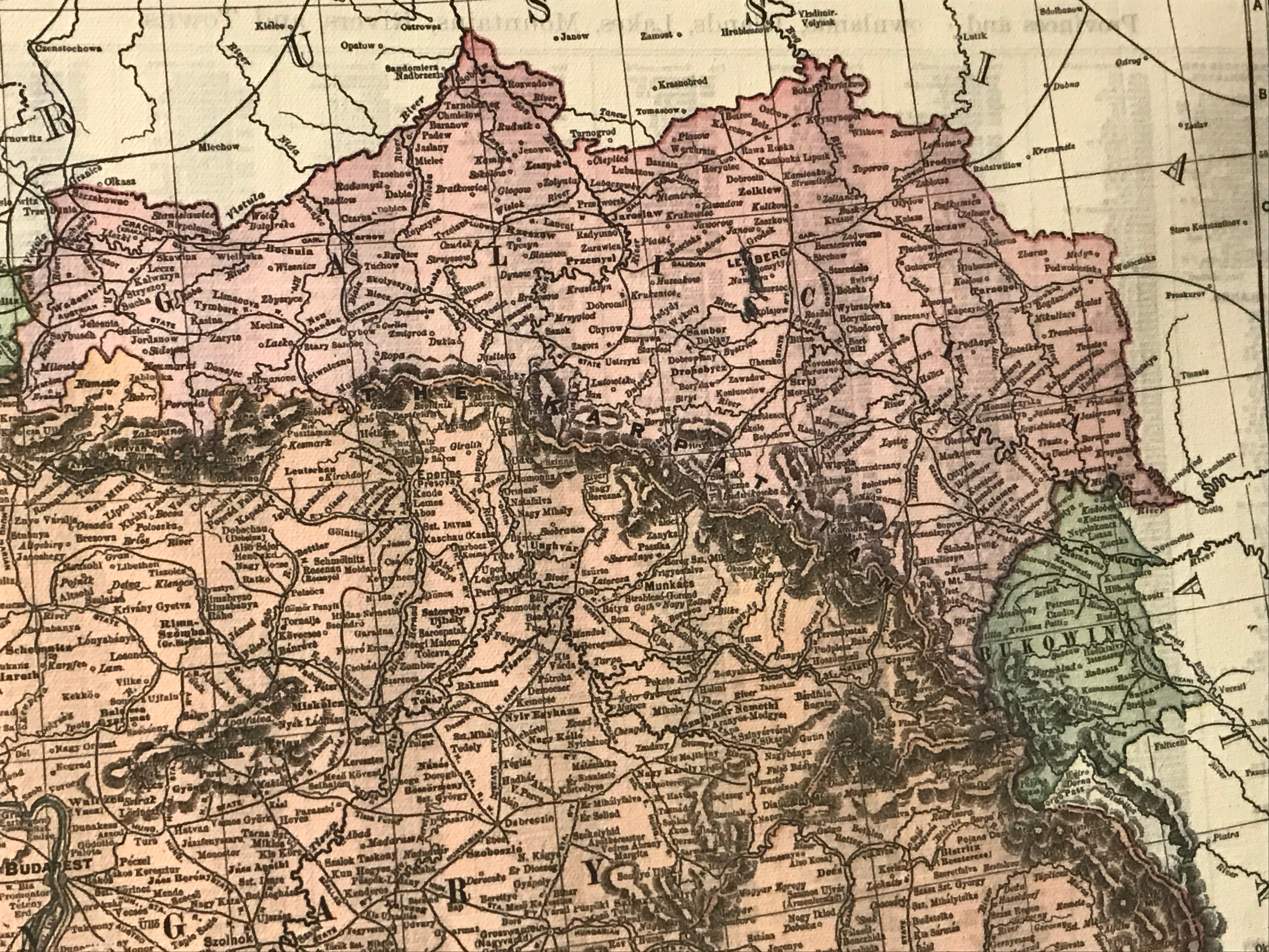 Close up of Galicia.