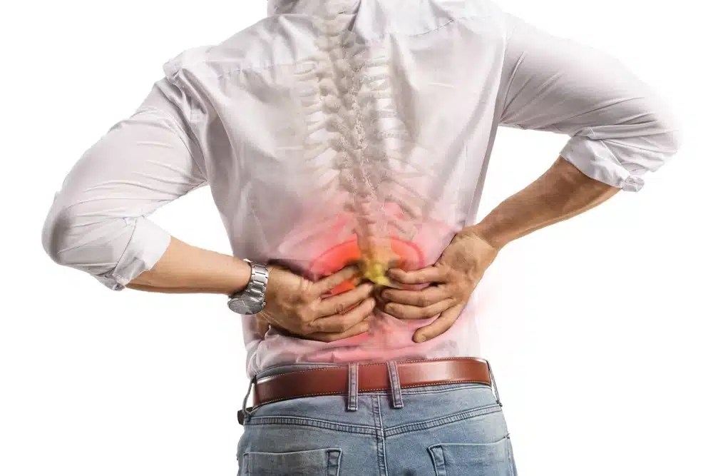 Coluna cervical inflamada