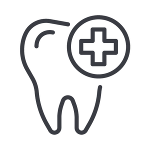 Dental care icon illustrating comprehensive dental services and emergency treatments.