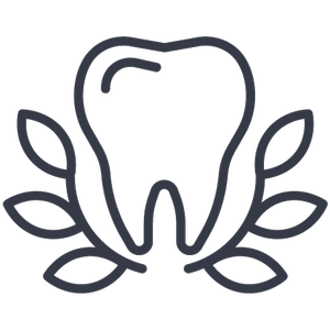Tooth icon representing teeth whitening and cosmetic dentistry services.