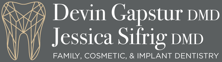 Dental practice logo for Devin Gapstur, DMD and Jessica Sifrig, DMD in St. Petersburg, FL.