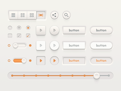[GIF] Milky UI Kit | Design and Inspiration