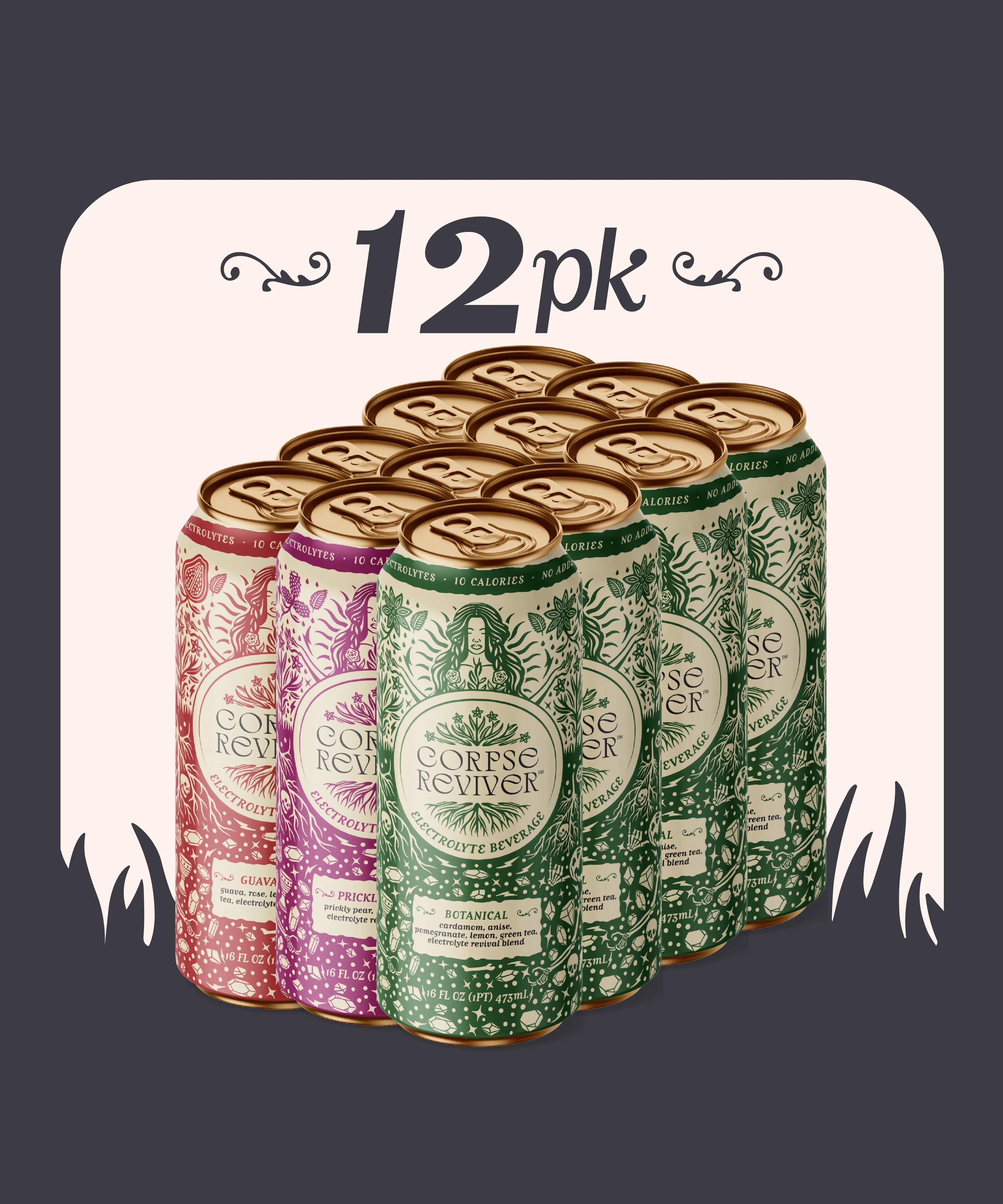 Variety Pack Corpse Reviver Electrolyte Drinks - Vintage Designs - Gorgeous Desktop Collection