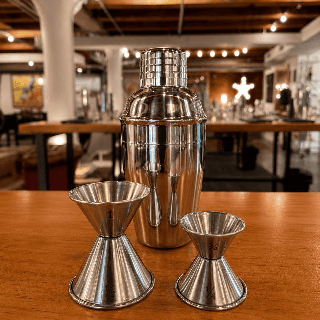 PROMOTION: Shaker with Jigger - Regularly $26 (SAVE $6 per kit) (Now $20- Includes Shipping)