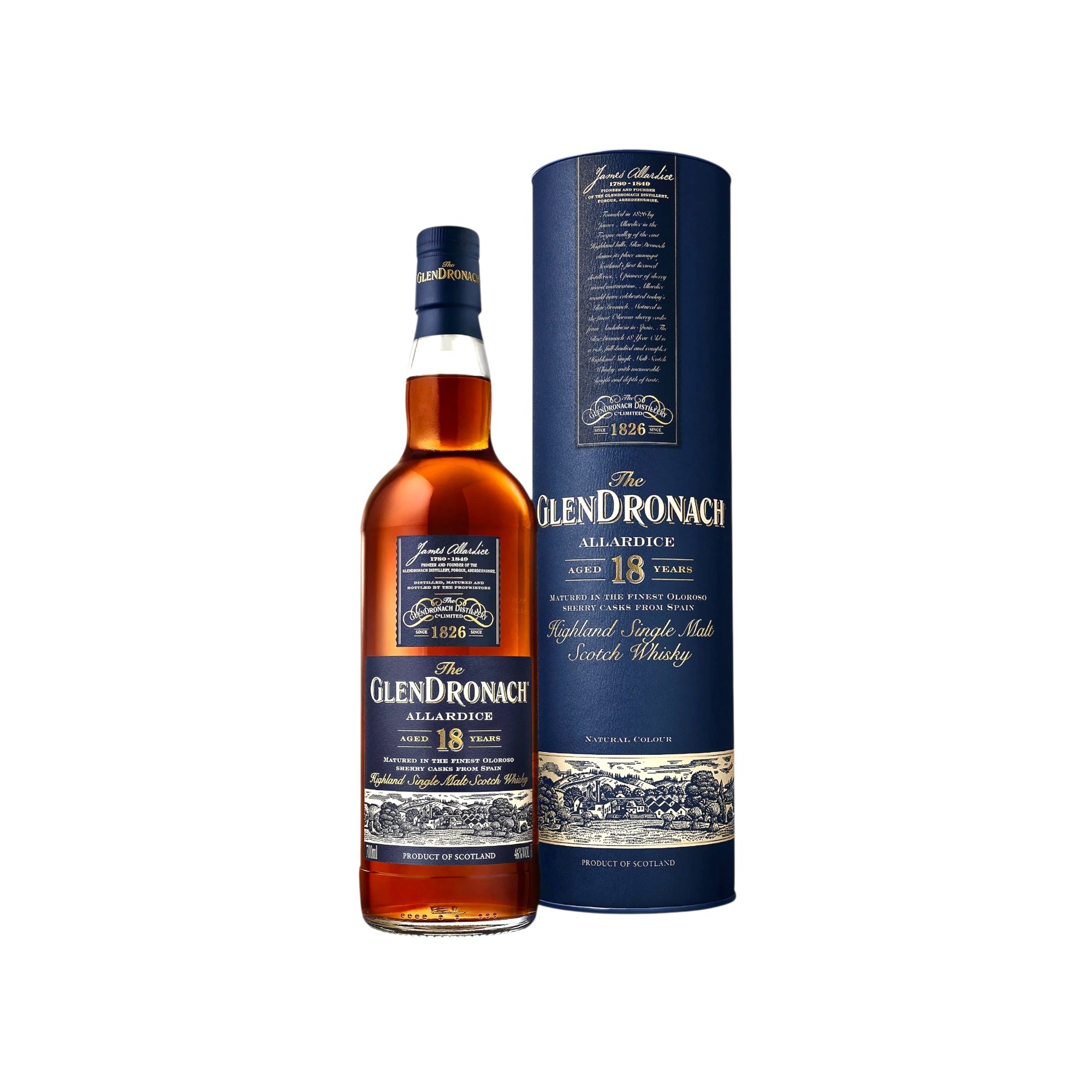 Glendronach 18 Year Old Allardice Highland Single Malt Scotch