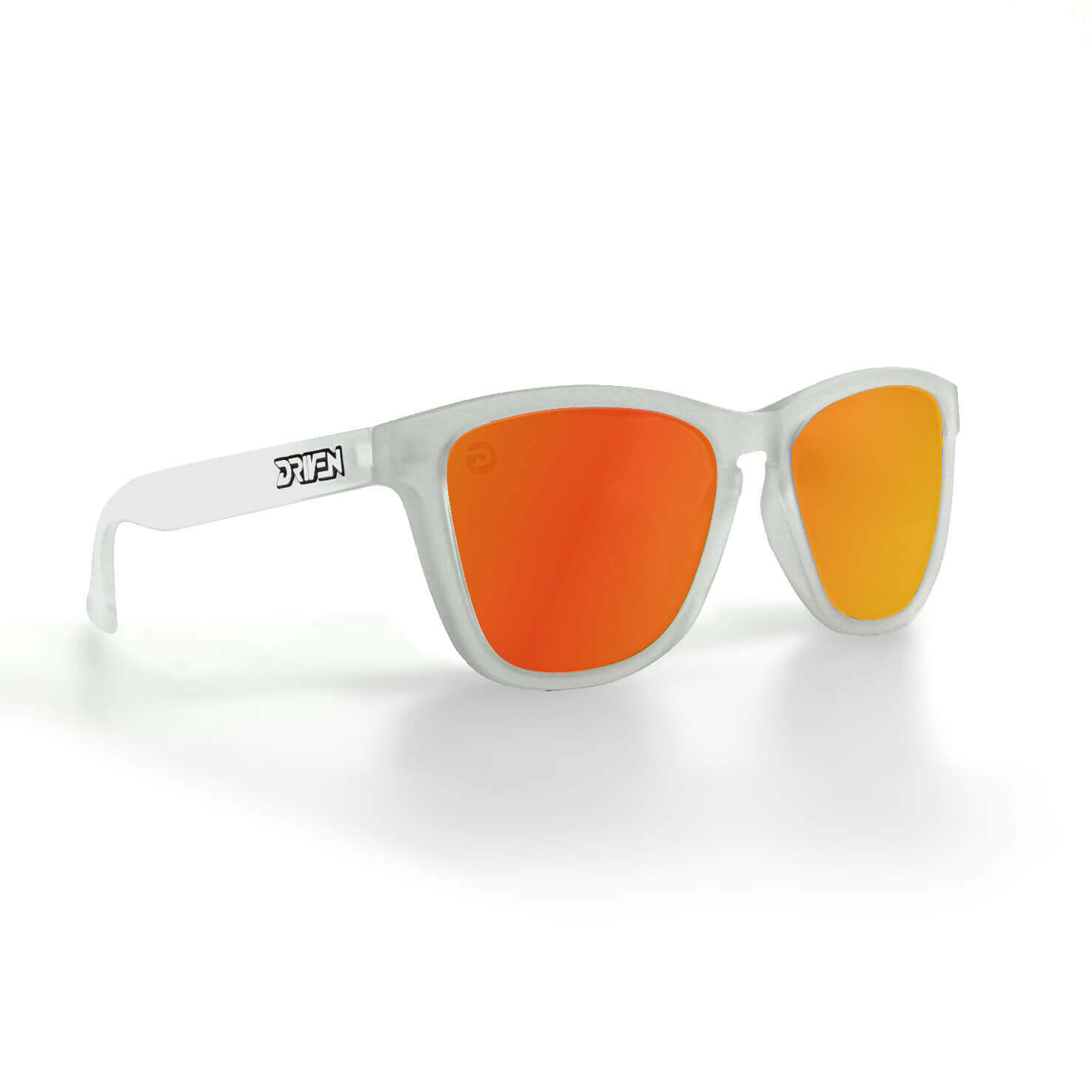 Classic Matte Clear - Driven Sunglasses | Polarized Motorsports Shades