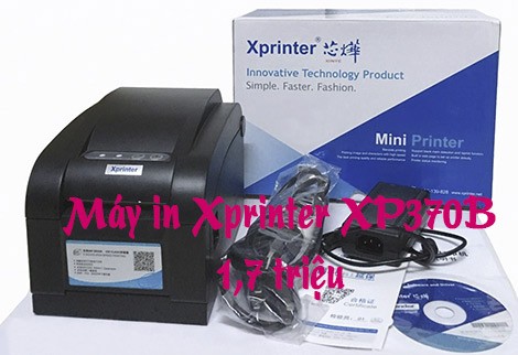 Giá máy in Xprinter XP370B => 1,7 triệu VND