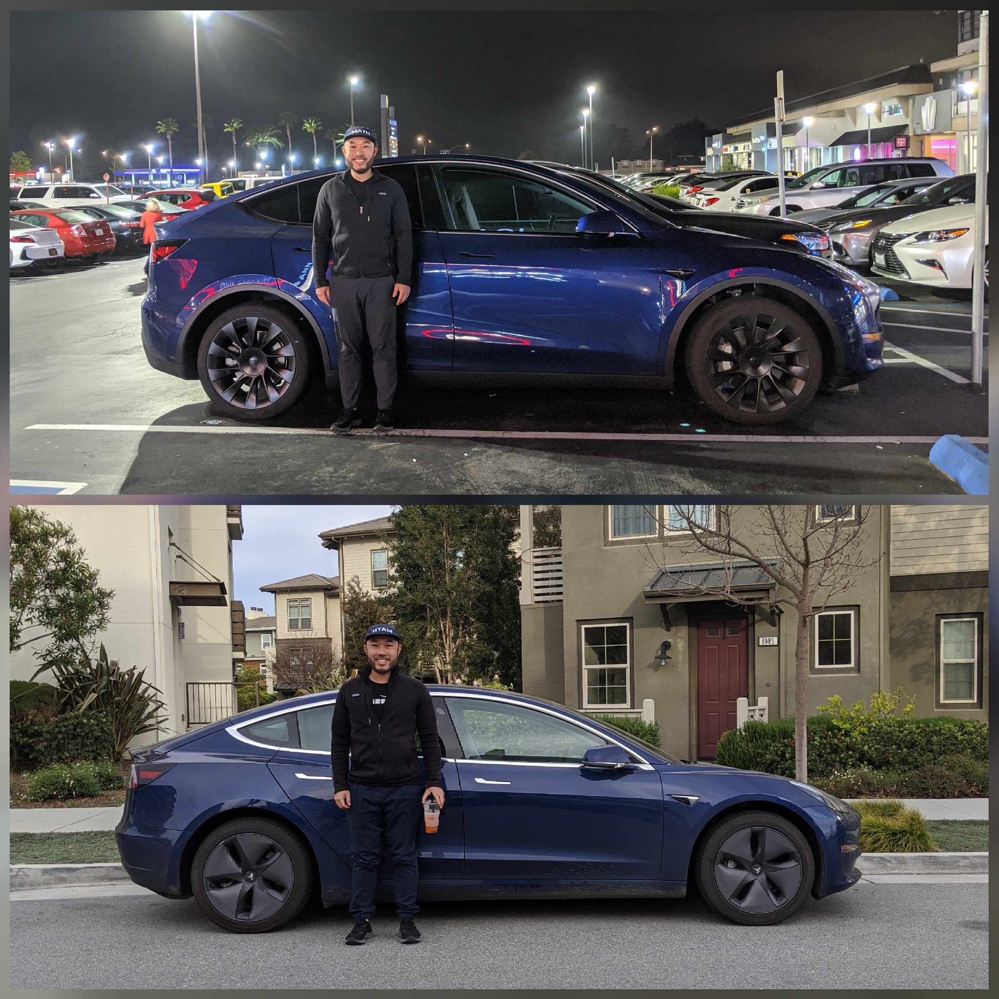 Tesla Model Y Model 3 size comparison