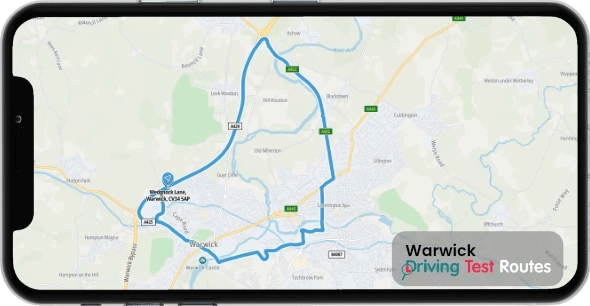 Warwick Driving Test Route Map