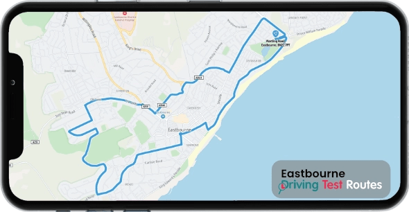 Eastbourne Driving Test Route Map