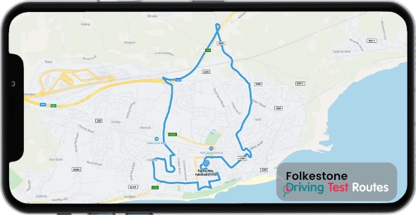 Folkestone Driving Test Route Map