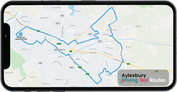 Clear and Concise Maps of Driving Test Routes for Aylesbury Driving Test Centre