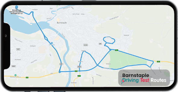 Barnstaple Driving Test Route Map