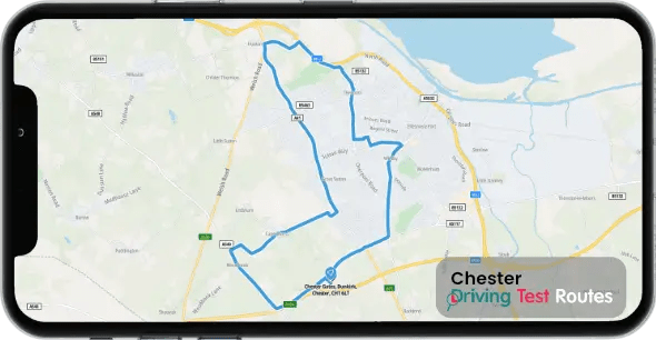 Chester Driving Test Route Map
