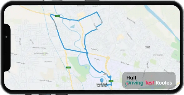 Hull Driving Test Route Map
