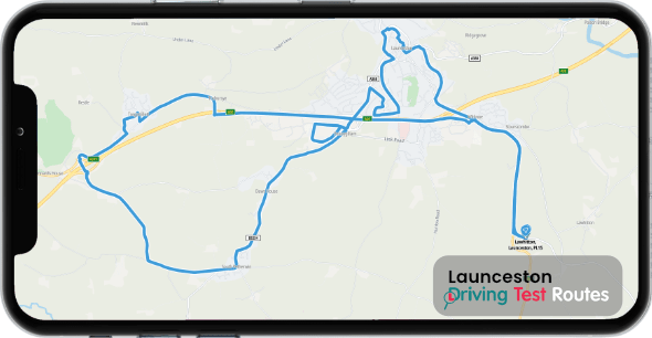 Launceston Driving Test Route Map