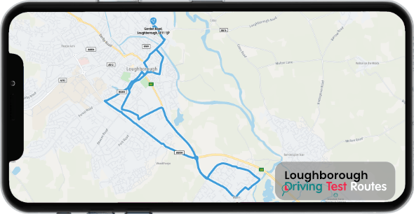 Loughborough Driving Test Route Map