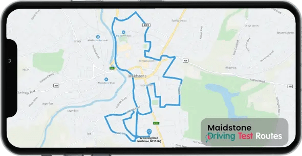 Maidstone Driving Test Route Map