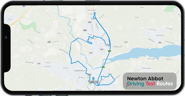 Newton Abbot Driving Test Route Map