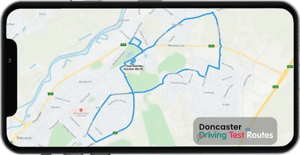 Doncaster Driving Test Route Map
