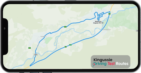 Kingussie Driving Test Route Map