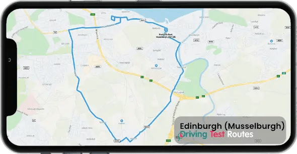 Edinburgh (Musselburgh) Driving Test Route Map