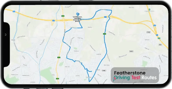 Featherstone Driving Test Route Map