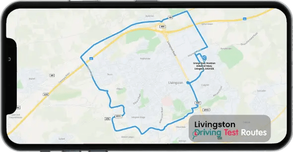 Livingston Driving Test Route Map