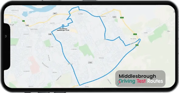 Middlesbrough Driving Test Route Map