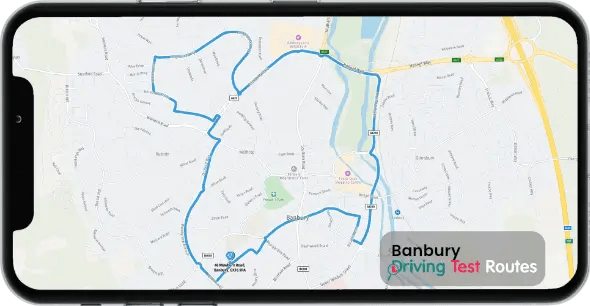 Banbury Driving Test Route Map