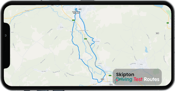 Skipton Driving Test Route Map