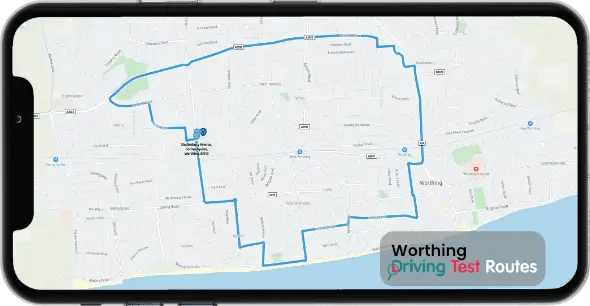Worthing Driving Test Route Map