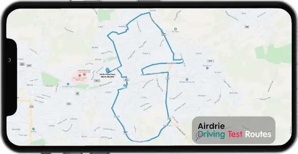 Airdrie Driving Test Route Map