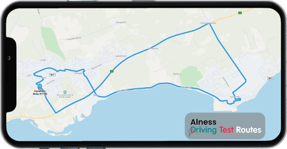 Alness Driving Test Route Map