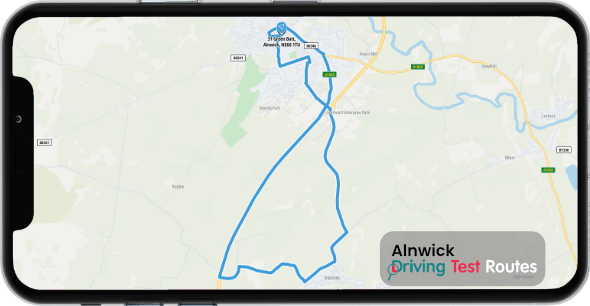 Alnwick Driving Test Route Map