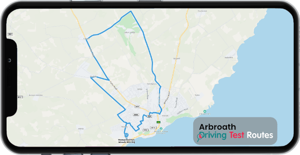 Arbroath Driving Test Route Map