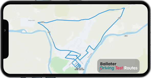 Ballater Driving Test Route Map