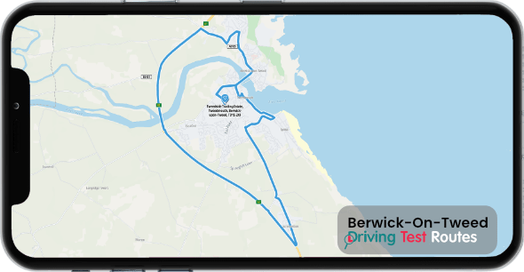 Berwick-On-Tweed Driving Test Route Map