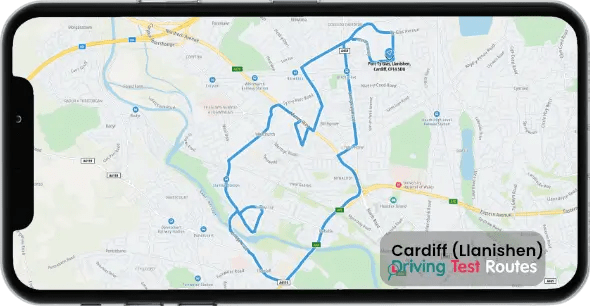 Cardiff (Llanishen) Driving Test Route Map