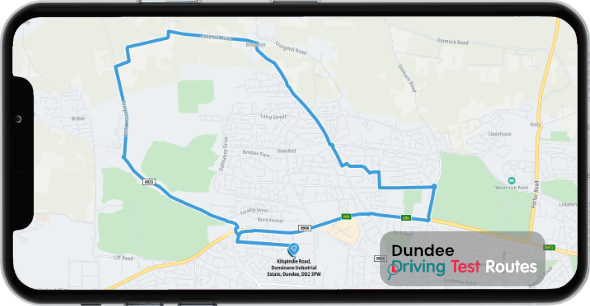 Dundee Driving Test Route Map